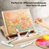 LIGHTWISH Oil Paints, Learning Oil Painting Set, 24 Colors x 12ml, Richly Pigmented Oil-Based Paints for Canvas Painting, Non-Toxic for Beginners, Stu