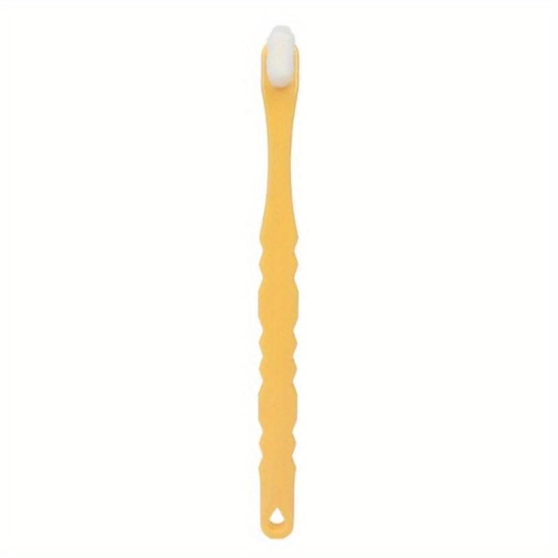 

1pc Pet Toothbrush Universal Oral Cleaning Ultra-fine Soft Bristle Toothbrush Pet Supplies жовтий