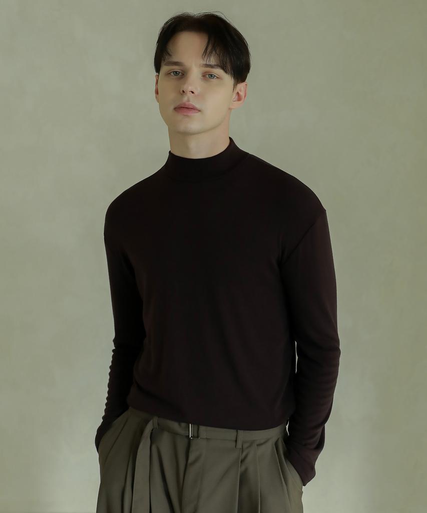 ESN [Set] Half Turtleneck Knit T-Shirt (Type B)