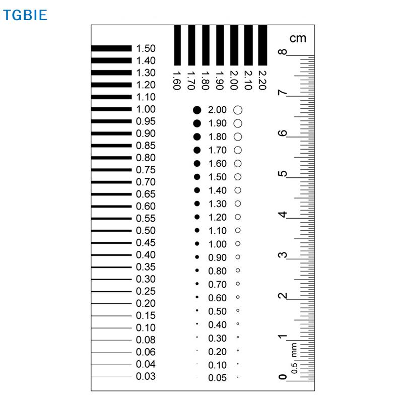 [TL][TL]Badge Gauge Stain Card Point Gauge Wire Gauge Film Ruler Stain Contrast Ruler