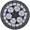 Side Table Mosaic Black and White