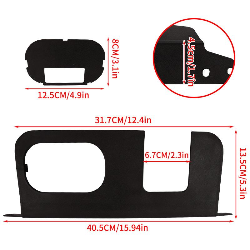 Rear Bumper Cover Plate For 2025-2025 Ford Maverick (Not for Lobo) Trailer Hitch Surround Protection Cover Weatherproof PP Acces