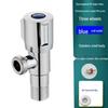 Universal 4-Point All-Copper Angle Valve for Hot/Cold Water, Stainless Steel Household Water Heater/Toilet Switch