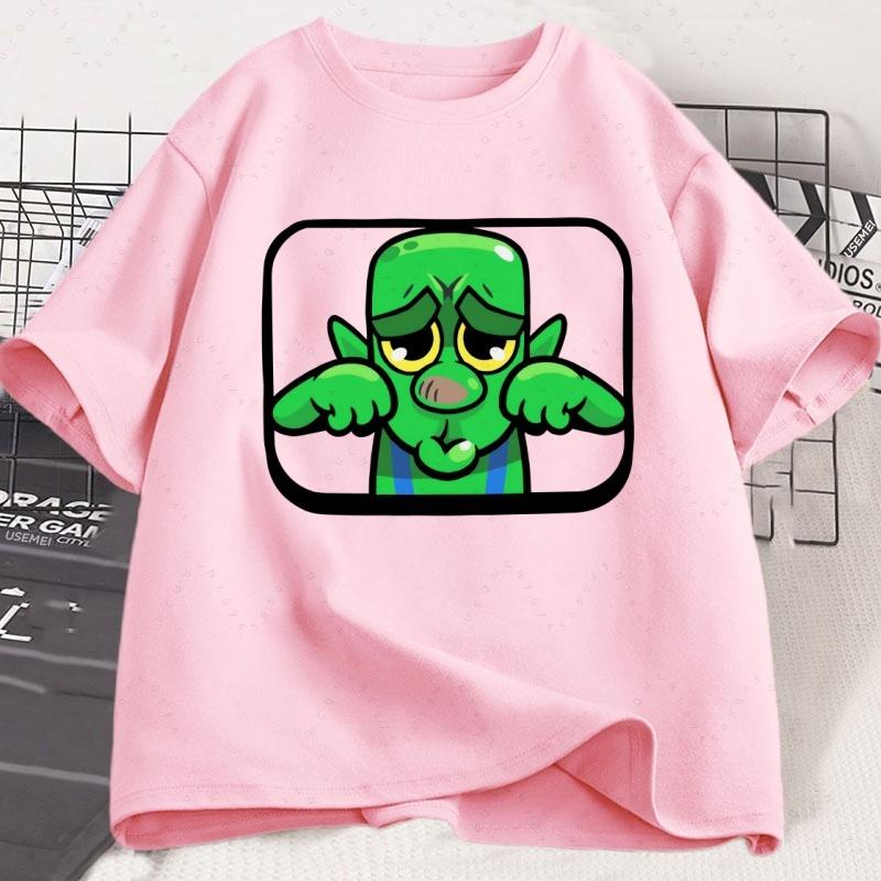 

Summer Adult Royal Goblins Crying Tshirt Men 100 Cotton Shortsleeved Roundneck Royal Outdoor Comfortable Breathable Street 3XL