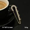 Korean Style Rhinestone U-Shaped Brooch Pin & Waist Cincher Scarf Buckle