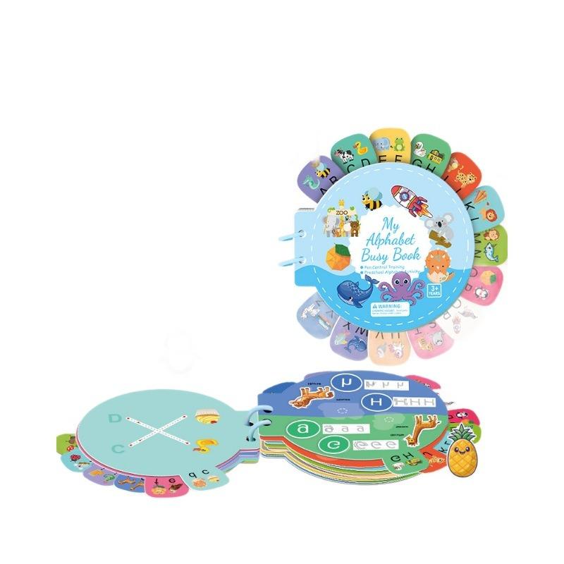 Kids Early English Education Thinking Development Quiet Sticker Puzzle Educational Toy