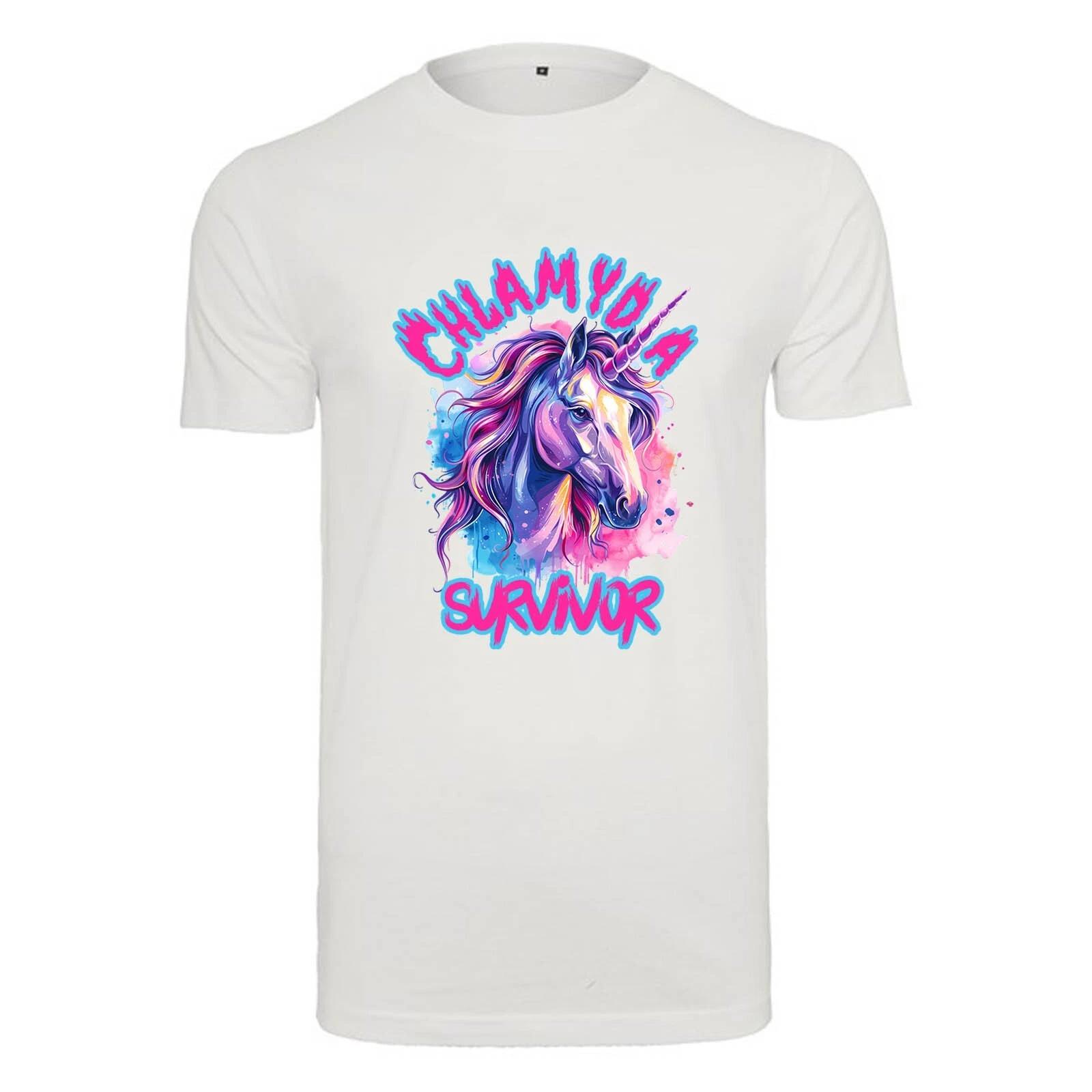Unisex T-Shirt-Chlamydia Survivor-Novelty Funny Humour Secret Santa S