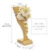Hagoita Hair Ornament Dull Plum Blossom with 21cm for Girls Tsumami-zaiku Hagoita, (White), 3-60cm, Stand, Tall,
