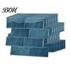 Self Adhesive Mosaic Wall Decor 8PCS Faux Brick Stickers, Waterproof Decals, Moisture-proof Easy Heat Resistant Covering Peel And Stick Tile Stickers