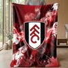 Coperta in Flanella con Stampa Calcio Fulham, Coperta Morbida Calda Leggera per Divano Letto Campeggio