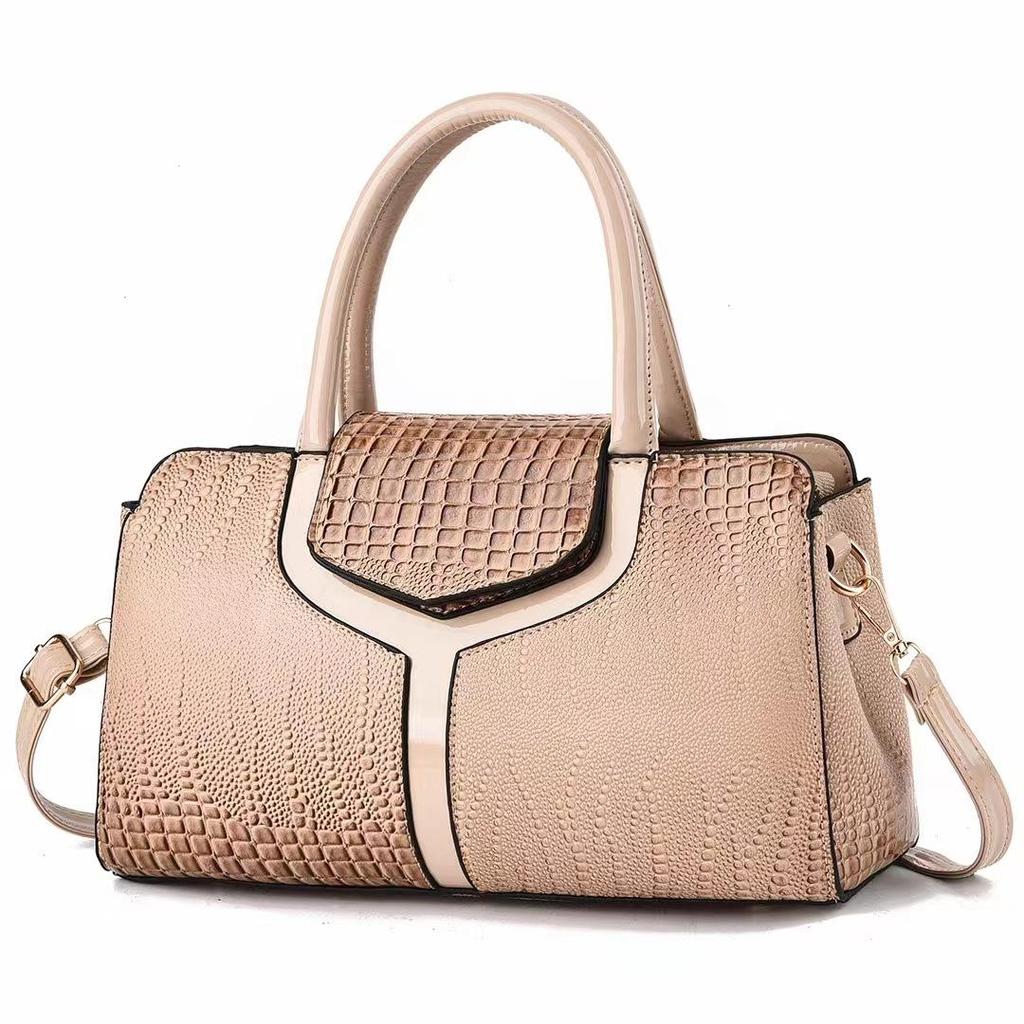 Yeni Moda Timsah Desen Çanta Kadınlar için Büyük Kapasiteli Rahat Bir Omuz Crossbody Çanta