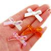4Pcs Plastic Acrylic Butterfly Bowknot Bows Beads Charm for Necklace Bracelet Earring Hair Ornaments DIY Jewelry Accessories