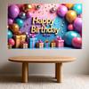 Gifts Event supplies Celebration Multicolor Balloons Birthday banner Festive Party decoration for Decorations