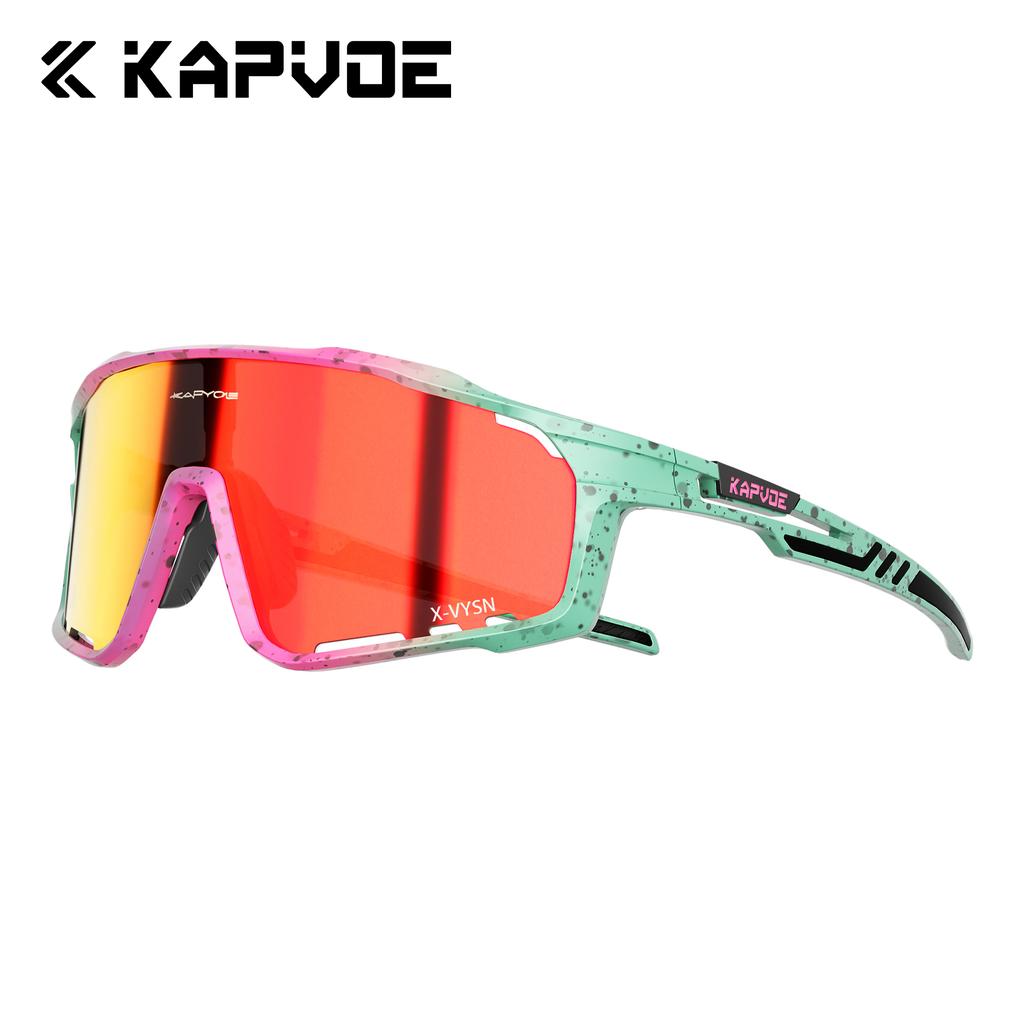 Kapvoe Fashion Hiking Eyewear Sunglasses for Men Cycling Glasses MTB Skating UV400 Fishing Goggles Man Woman Bike Bicycle