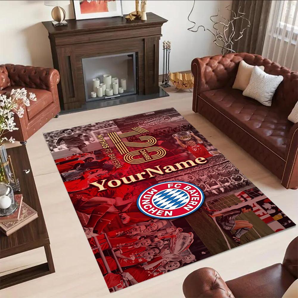 Fc Bayern München 19 Personalized Name Floor Mat Suitable for Dining Room Game Room Bedrooms Dormitory Antislip Carpet Decorate Offices
