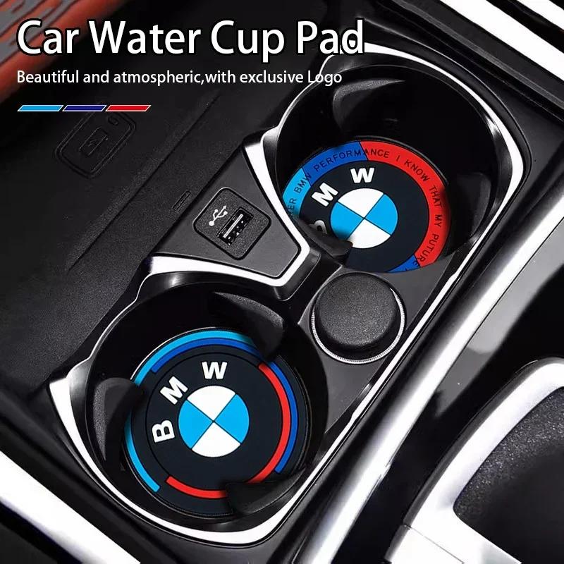BMW 2Pcs Car Cup Holder Anti-Slip Coaster Pad Interior Accessories For BMW M G30 G32 G01 G02 G05 G06 G07 G26 G23 G22 F40 F20 G08