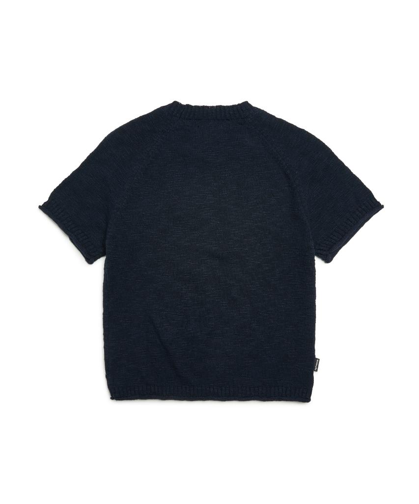 Mark Gonzales Women'S Mg Slub Short Sleeve Knit - Navy