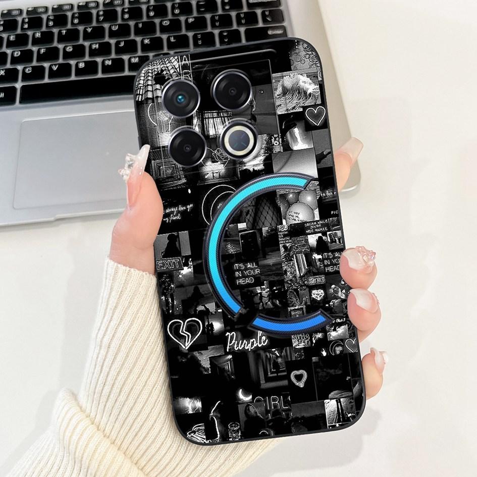 Per Infinix GT 20 Pro 2024 Custodia X6871 Cover Antiurto Fantasia alla Moda Morbido Silicone Opaco Custodia per Telefono Per Infinix GT20 Pro Coque