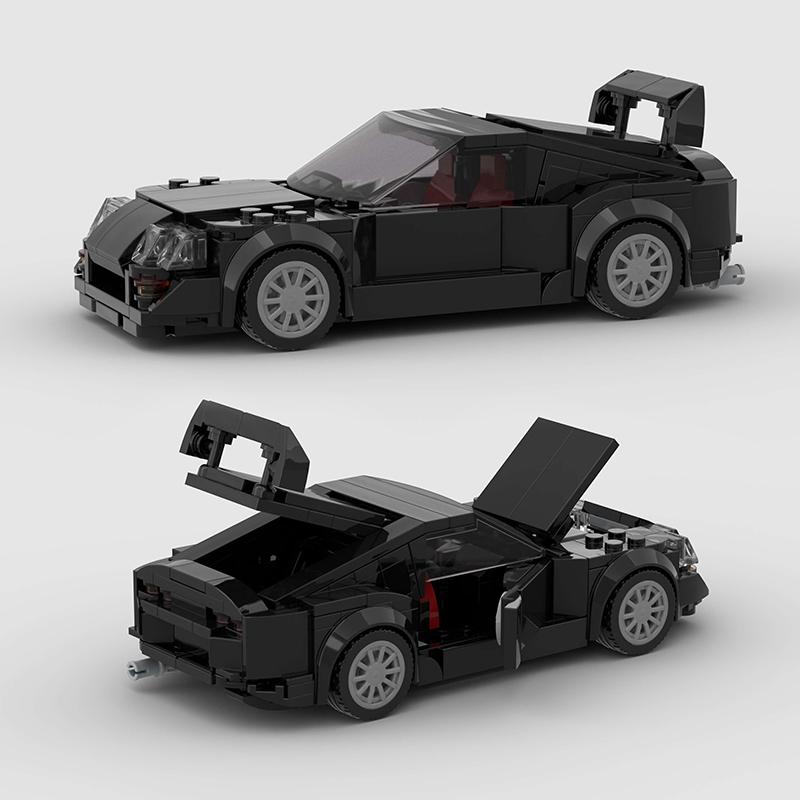 Moc F1 City Speed Sports Racing Car Building Blocks Brick R34 Rx-7 Vehicle Supercar Fast & Furious Mk4 Supra Kids Toys