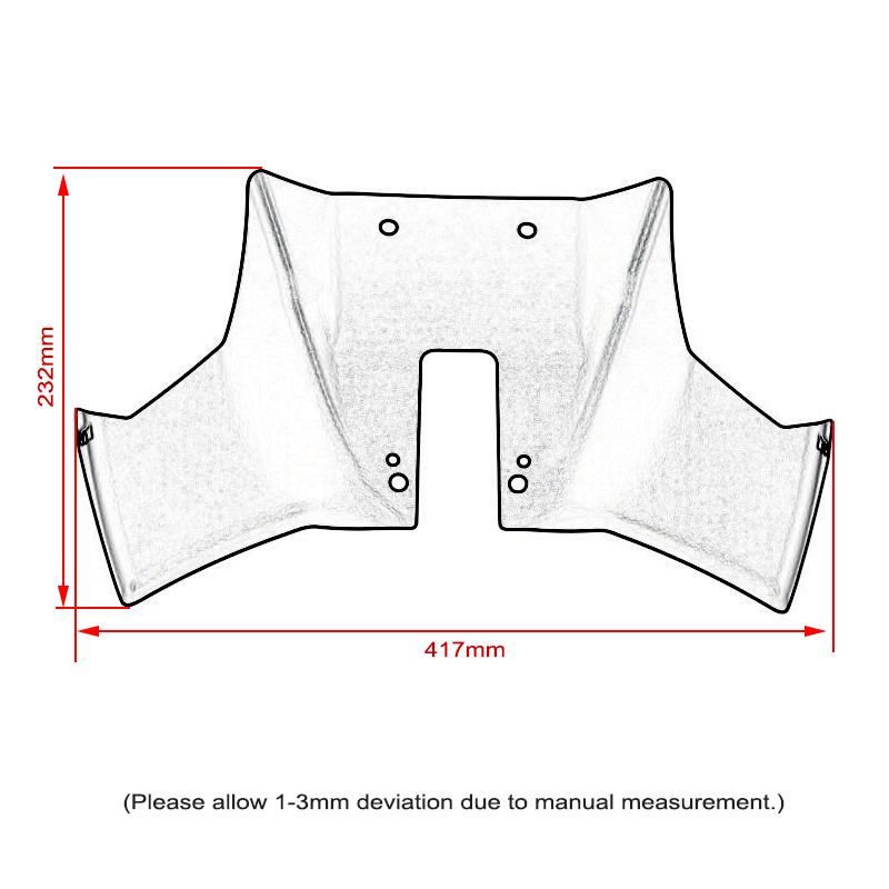 For Suzuki GSX-8S Sport Downforce Naked Front Spoilers Aerodynamic Wing Deflector GSX8S 2023 2024 2025 Motorcycle Accessories