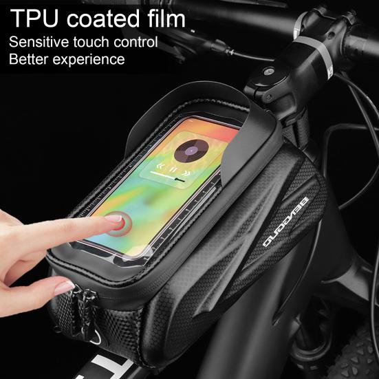 Voděodolná cyklistická taška s velkou kapacitou, zapínání na zip, dotykové ovládání, design, pouzdro na telefon, univerzální, snadno instalovatelná cyklistická taška-organizér