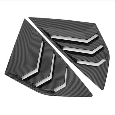 Persiana de Ventana Trasera Estilo Fibra de Carbono Ventilación Aleta Ajuste para Ford Focus ST RS MK3