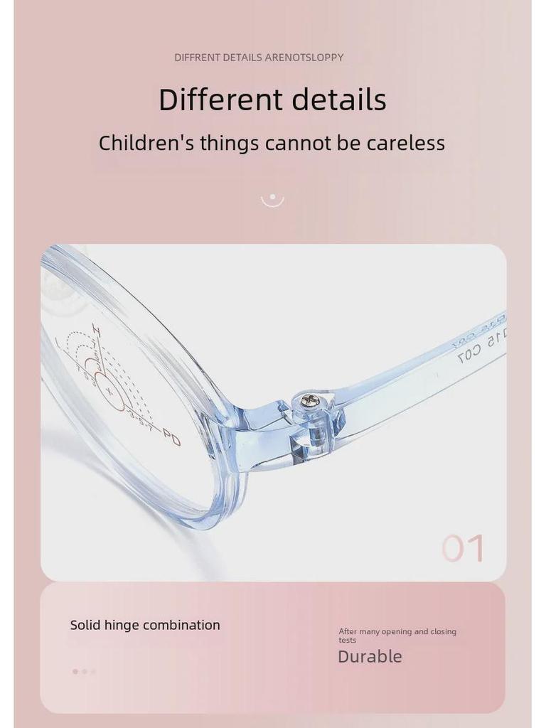Children's Tomato Style Adjustable Glasses with Silicone Nose Pads for Men and Women