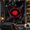 Wandbehang Wandteppich Red Hot Chili Peppers Druckstoff für Wohnzimmer Schlafzimmer Heimdekoration