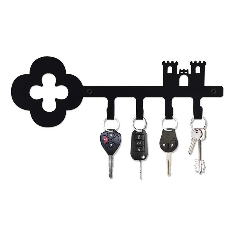 Temu Wall-Mounted Flower Key Holder - Fashionable Metal Mini Key Ornament Contact customer service for more sizes and colors