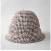 Autumn Winter Korean Thread Knitted Basin Hat Women'S Simple Casual Plain Warm Ear Protection And Windproof Wool Bucket Hat