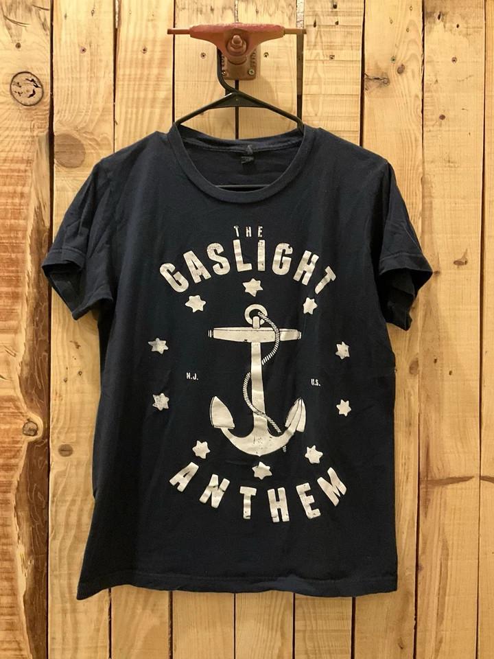 The Gaslight Anthem Band Anchor Gift For Fan Black Cotton T Shirt Size S5XL XXL