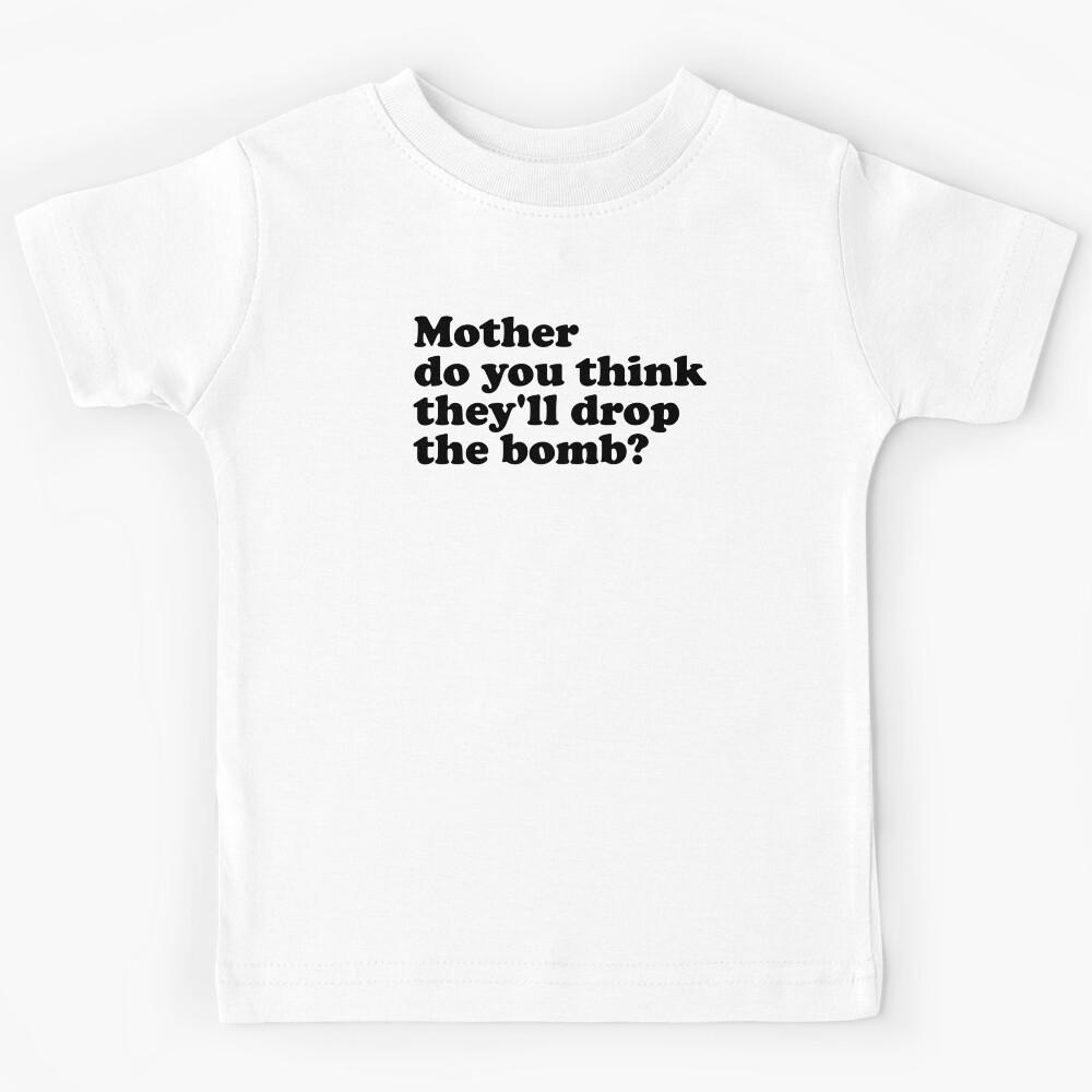 Mother, do you think? (black) Kids T-Shirt 120