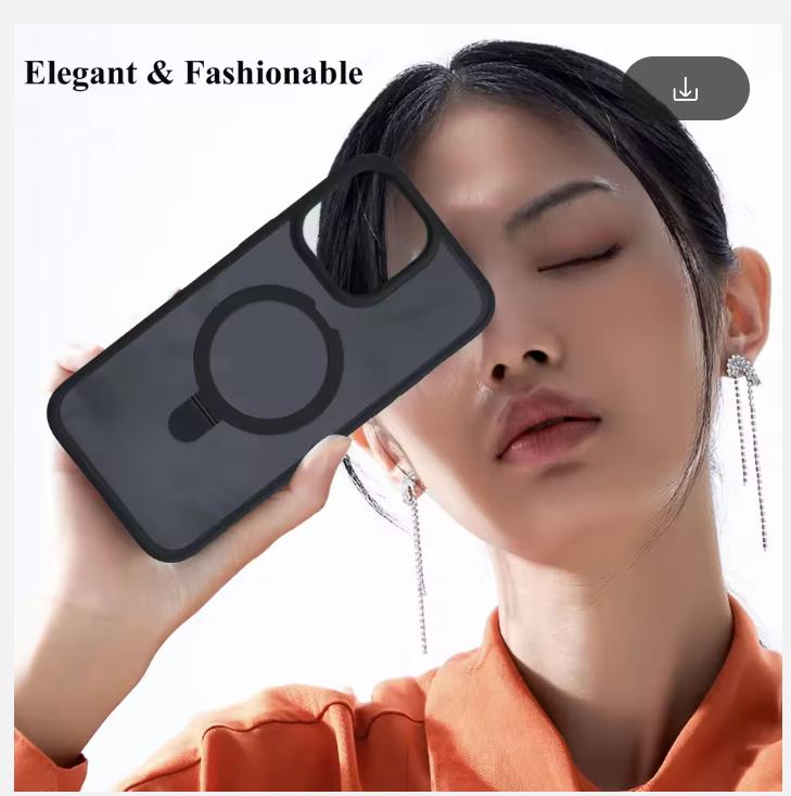 Μαγνητική Θήκη Κινητού Τηλεφώνου με Δαχτυλίδι Στήριξης για iPhone 16 15 14 Pro Max Plus 13 12 Θήκες Ημιδιαφανές Κάλυμμα με Προστατευτικό