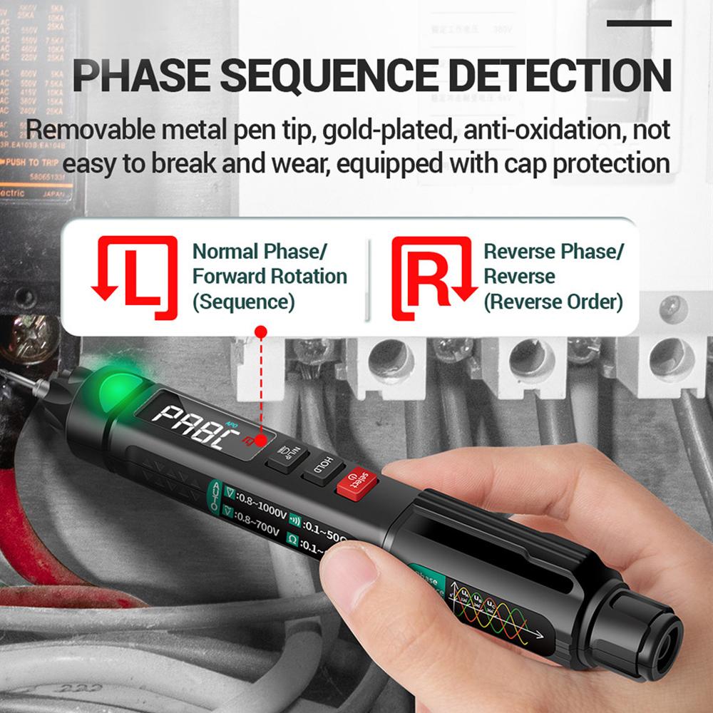 A3008 Digital Multimeter Auto Intelligent Sensor Pen Tester 6000 Counts NonContact Voltage Meter Multimetre Polimetro Tool