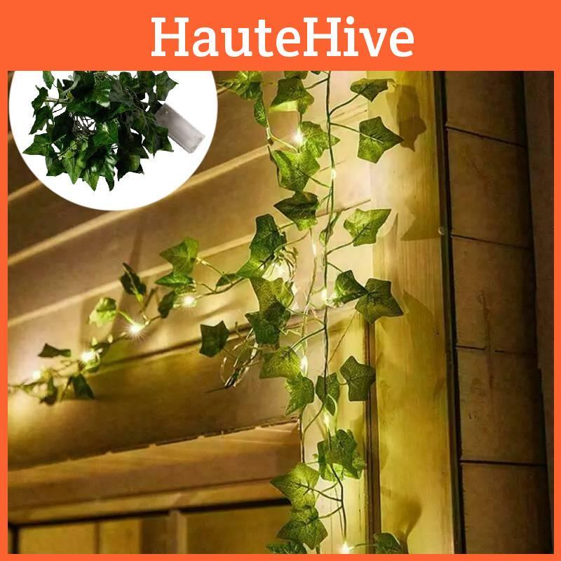 Vibrant Solar Powered Led Ivy String Lights With Lifelike Green Leaves For Cozy Outdoor Spaces