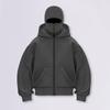 Warm Winter Hoodie Coat Unisex Thick Double Hooded Sweatshirt Jacket Loose Fit Casual Solid Color