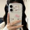 Cute big face kt suitable for Apple 17Promax large window mobile phone case IP16/15/14 cartoon 13 matte 12