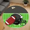 1PC football helmet Office Round Area Rug, Under Office Chairs Bedroom Living Room Home Decor,Carpet for Office, -1110251