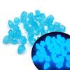 300pcs Mini Luminous Stones 14mm Fish Tanks Artificial Stone Aquarium Decoration for Indoor Outdoor Garden Yard Decor