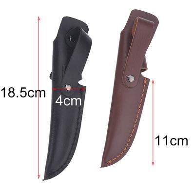 1PC Portable Sheath Cow Leather for Pocket Knife Pouch General 18.5cm X 4cm Knife Holder Outdoor Tool