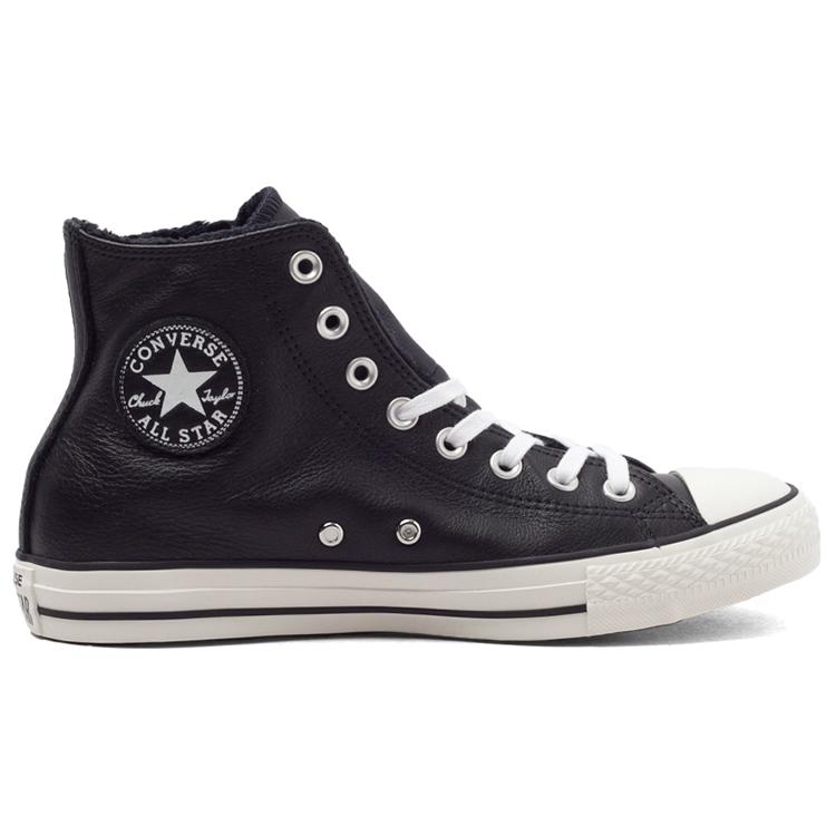 Converse Chuck Taylor All Star 'Black Leather Fur' 154134C