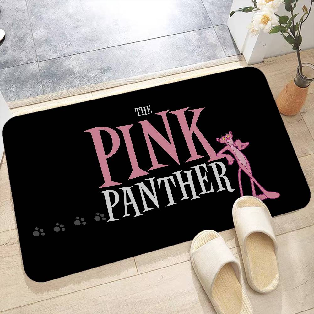 Personaggio Animato P-Pink P-Panther Tappetino da Bagno Stanza dei Bambini Decorazione Camera da Letto Balcone Tappetino Antiscivolo Soggiorno Tappeto di Benvenuto
