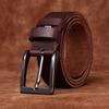 3.8Cm Wide Washed Retro Belt Men'S Genuine Leather First Layer Cowhide Pin Buckle Simple Casual Jeans Belt Men'S