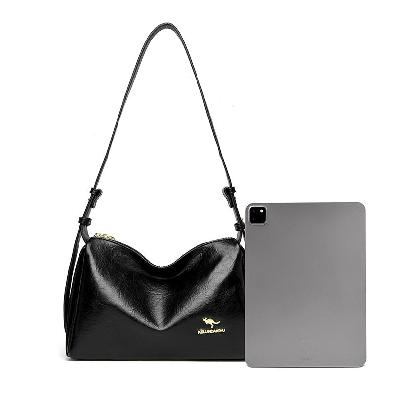 Fashionable Soft Leather Shoulder Bag Soft Shoulder Crossbody Bag for Daily Commute Work Weekend Outings and Ladies' Holiday Gifts