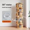 Solid Wood Rotating Bookshelf: Children's Picture Book and Toy Storage Rack
