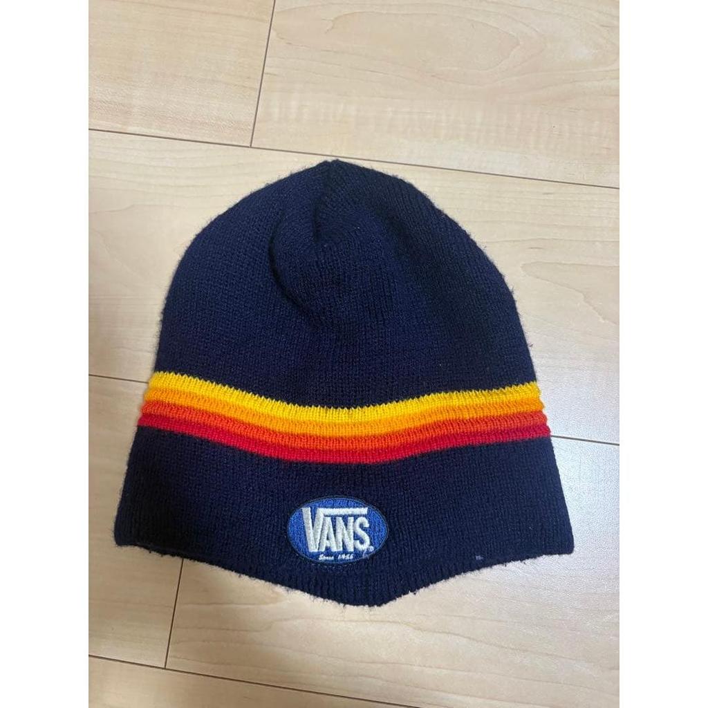 Used VANS Knit Hat Striped Design