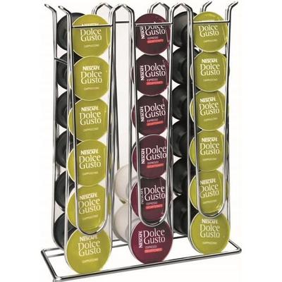 Ibili - Dolce Gusto Capsule Dispenser, 36 Capsules, Chrome-Plated Steel