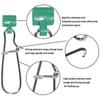 Fishing Tools Nickel 8# 220LB Swivels Snap Fishing Sinker Fishing Swivels Heavy Duty Fish Finder