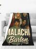 Warm Fluffy Throw Blanket for Kids Couch Chair Bed  Soft Flannel Bedspread Inspired by Malachi Barton Actor Tour