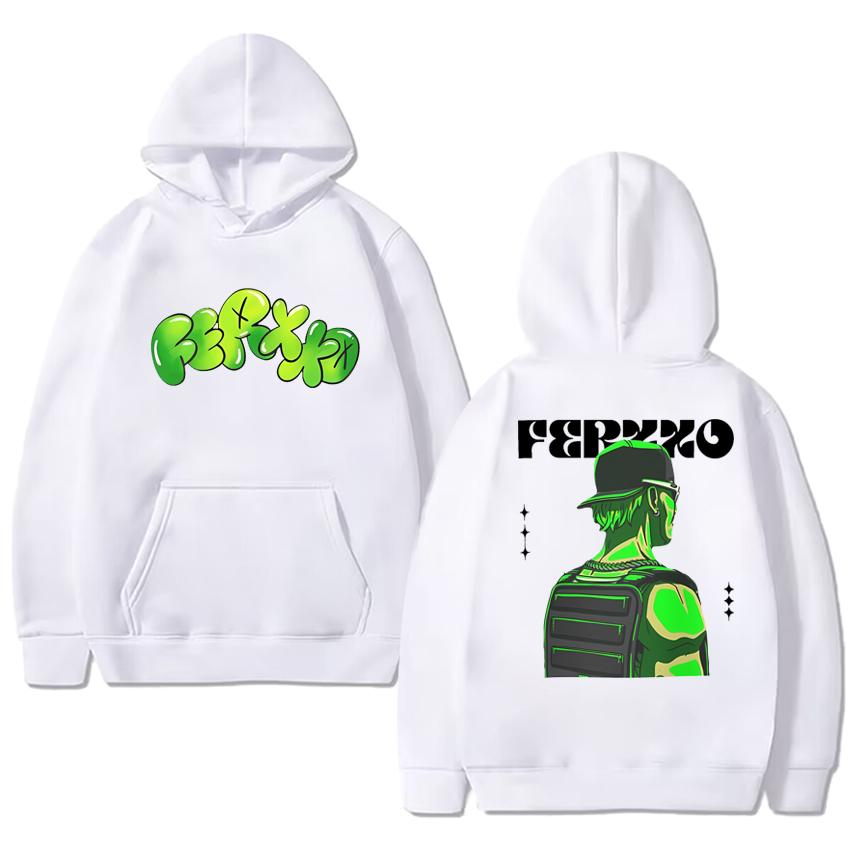 2025 New Feid Ferxxo harajuku Double Sided print streetwear Hoodies Men women vintage hip hop pullover Unisex Fleece Sweatshirt